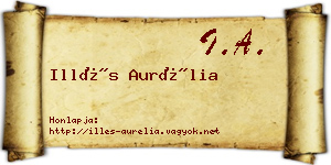 Illés Aurélia névjegykártya